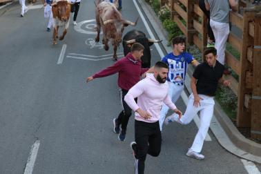 Imagen del cuarto encierro de las fiestas de Tudela
