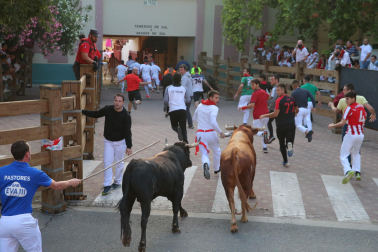 Imagen del cuarto encierro de las fiestas de Tudela