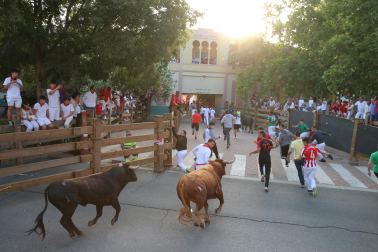 Imagen del cuarto encierro de las fiestas de Tudela