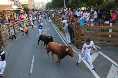 Imagen del cuarto encierro de las fiestas de Tudela