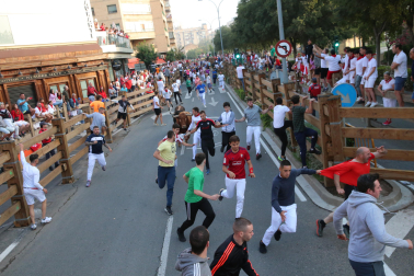 Imagen del cuarto encierro de las fiestas de Tudela