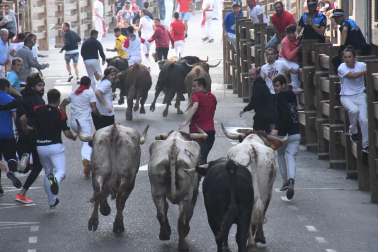 Imagen del cuarto encierro de las fiestas de Tudela