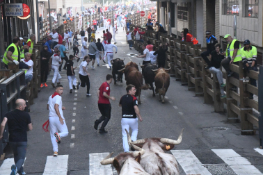 Imagen del cuarto encierro de las fiestas de Tudela