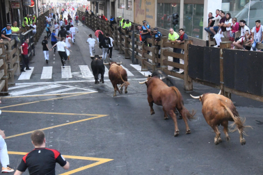Imagen del cuarto encierro de las fiestas de Tudela