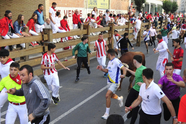 Imagen del cuarto encierro de las fiestas de Tudela