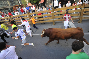 Imagen del cuarto encierro de las fiestas de Tudela