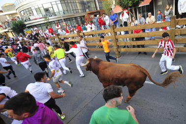 Imagen del cuarto encierro de las fiestas de Tudela
