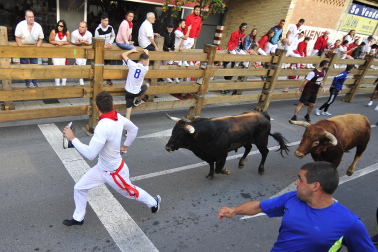 Imagen del cuarto encierro de las fiestas de Tudela