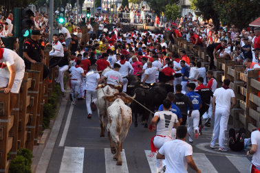 Fotos del quinto encierro de las fiestas de Tudela