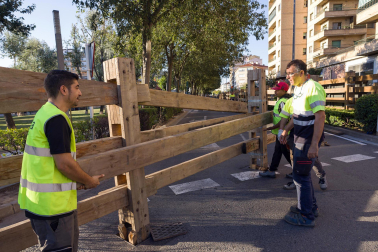 Fotos del sexto encierro de fiestas de Tudela 2023.