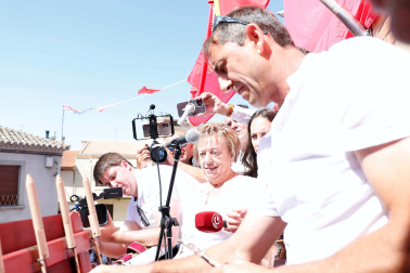Fotos del cohete de fiestas de Fustiñana.