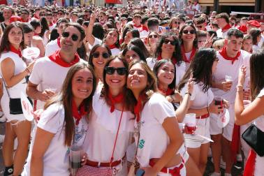 Fotos del cohete de fiestas de Fustiñana.