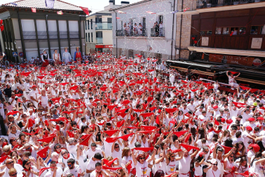 Fotos del cohete de fiestas de Fustiñana.