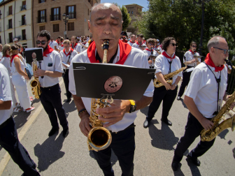 Fotos de la Pañuelada masculina de las fiestas de Estella./Montxo A.G.