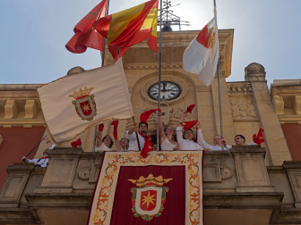 Fotos de la Pañuelada masculina de las fiestas de Estella./Montxo A.G.