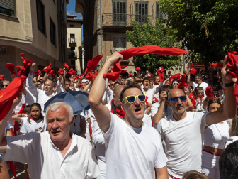 Fotos de la Pañuelada masculina de las fiestas de Estella./Montxo A.G.