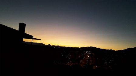 Anochece en la Rochapea