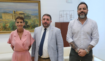 María Chivite, Unai Hualde y Ramón Alzórriz