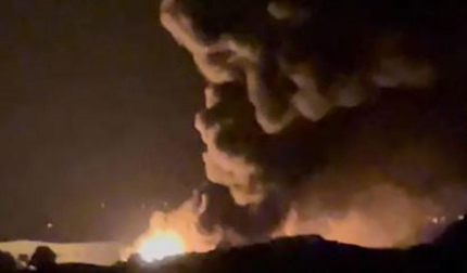Incendio en el vertedero de El Culebrete de Tudela