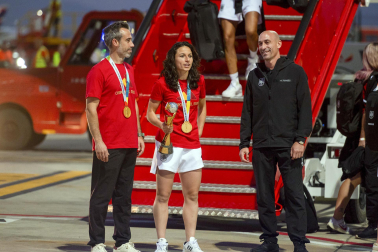 Fotos de la celebración del título de campeonas del mundo de la selección española de fútbol