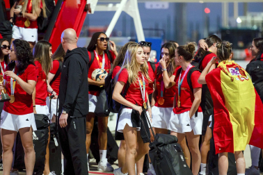 Fotos de la celebración del título de campeonas del mundo de la selección española de fútbol