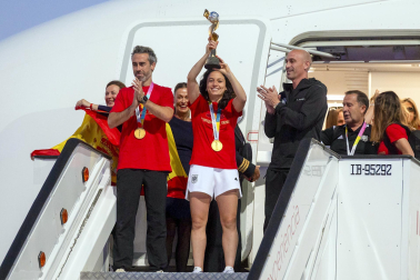 Fotos de la celebración del título de campeonas del mundo de la selección española de fútbol