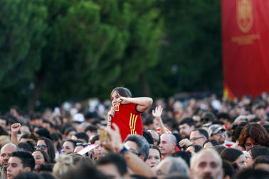 Fotos de la celebración del título de campeonas del mundo de la selección española de fútbol