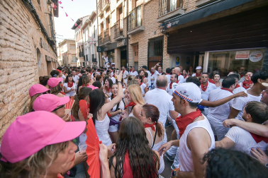 Fotos del cohete de fiestas de Marcilla./