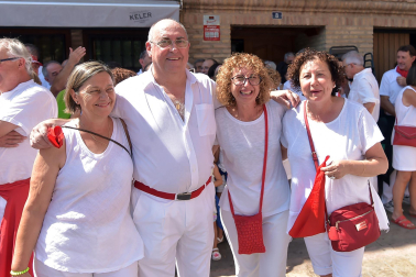 Fotos del cohete de fiestas de Marcilla./