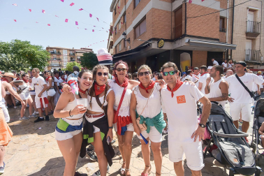 Fotos del cohete de fiestas de Marcilla./