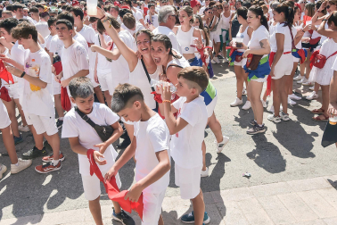 Fotos del cohete de fiestas de Marcilla./