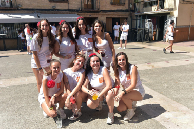 Fotos del cohete de fiestas de Marcilla./