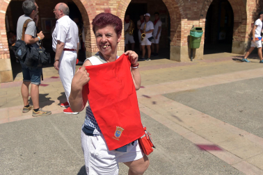 Fotos del cohete de fiestas de Marcilla./