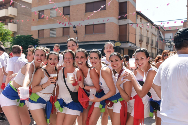 Fotos del cohete de fiestas de Marcilla./