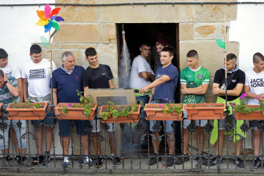 Inicio de las fiestas de Lakuntza.