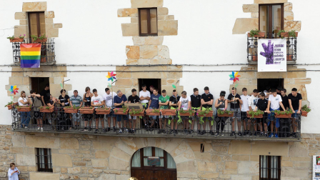 Inicio de las fiestas de Lakuntza.