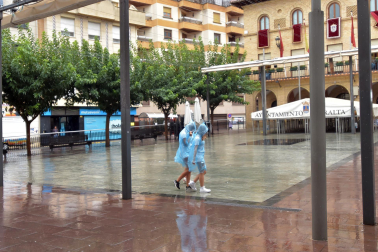 Fotos del cohete de fiestas de Peralta.