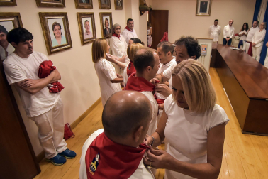 Fotos del cohete de fiestas de Peralta.