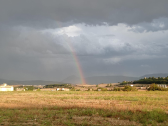 Se avecina tormenta en la cuenca de Pamplona. /