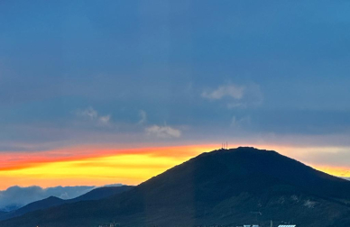 Atardecer veraniego en San Cristóbal./