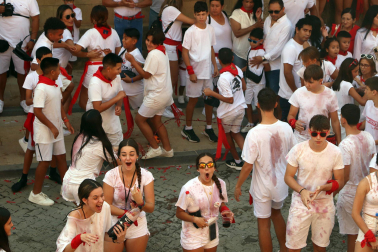 Fotos del cohete de fiestas de Cintruénigo./