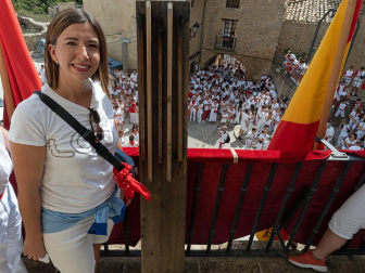 Fotos del cohete de fiestas de Artajona 2023.