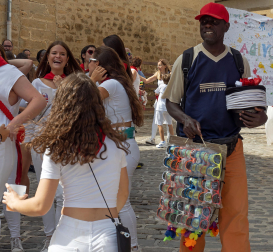 Fotos del cohete de fiestas de Artajona 2023.