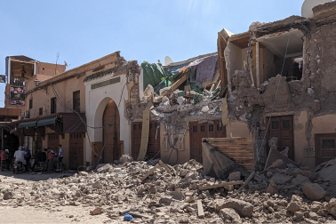 Fotos de los daños causados por el terremoto de magnitud 7 registrado este viernes por la noche en Marruecos. /