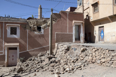 Imagen de los daños causados por el terremoto de magnitud 7 registrado este viernes por la noche en Marruecos.