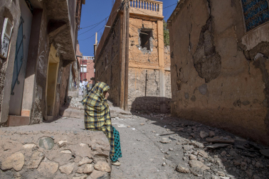 Imagen de los daños causados por el terremoto de magnitud 7 registrado este viernes por la noche en Marruecos.