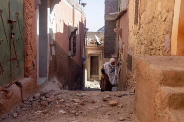 Imagen de los daños causados por el terremoto de magnitud 7 registrado este viernes por la noche en Marruecos.