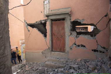 Imagen de los daños causados por el terremoto de magnitud 7 registrado este viernes por la noche en Marruecos.
