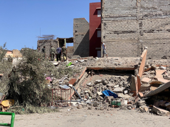 Daños causados por el terremoto de magnitud 7 registrado este viernes por la noche en Marruecos.