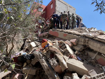 Daños causados por el terremoto de magnitud 7 registrado este viernes por la noche en Marruecos.